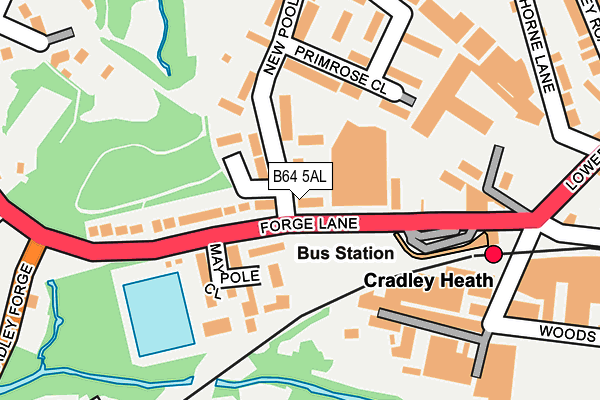 B64 5AL map - OS OpenMap – Local (Ordnance Survey)