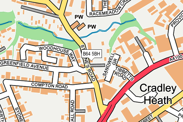 B64 5BH map - OS OpenMap – Local (Ordnance Survey)