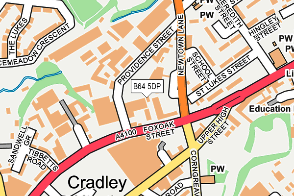 B64 5DP map - OS OpenMap – Local (Ordnance Survey)