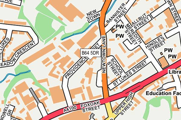 B64 5DR map - OS OpenMap – Local (Ordnance Survey)