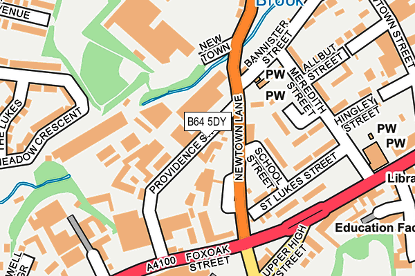 B64 5DY map - OS OpenMap – Local (Ordnance Survey)