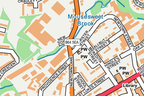 B64 5EA map - OS OpenMap – Local (Ordnance Survey)