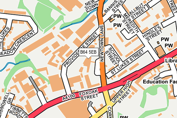 B64 5EB map - OS OpenMap – Local (Ordnance Survey)