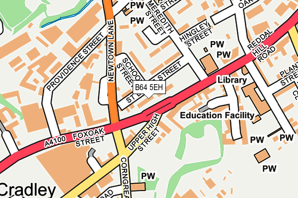 B64 5EH map - OS OpenMap – Local (Ordnance Survey)