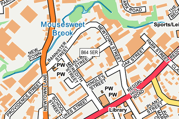 B64 5ER map - OS OpenMap – Local (Ordnance Survey)