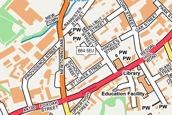 B64 5EU map - OS OpenMap – Local (Ordnance Survey)