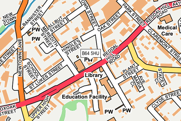 B64 5HU map - OS OpenMap – Local (Ordnance Survey)