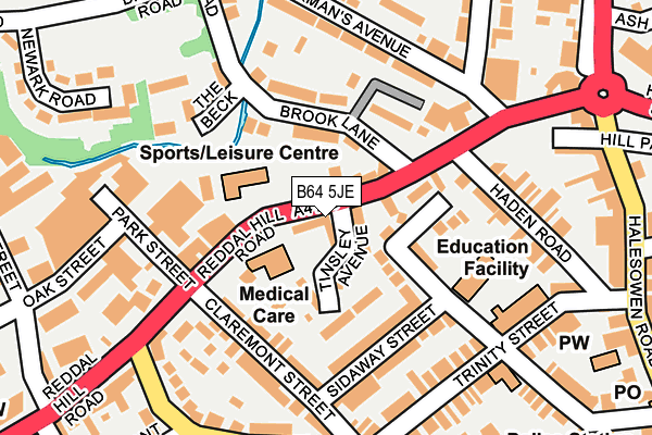 B64 5JE map - OS OpenMap – Local (Ordnance Survey)