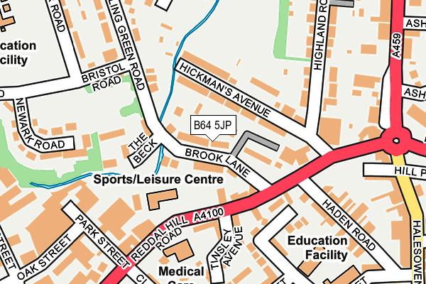 B64 5JP map - OS OpenMap – Local (Ordnance Survey)