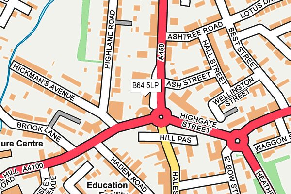 B64 5LP map - OS OpenMap – Local (Ordnance Survey)