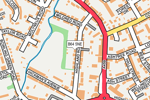 B64 5NE map - OS OpenMap – Local (Ordnance Survey)