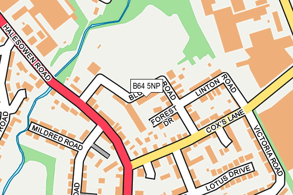 B64 5NP map - OS OpenMap – Local (Ordnance Survey)