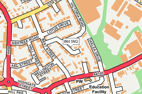 B64 5NQ map - OS OpenMap – Local (Ordnance Survey)