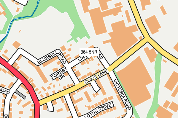 B64 5NR map - OS OpenMap – Local (Ordnance Survey)