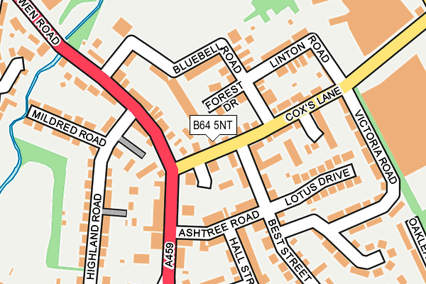 B64 5NT map - OS OpenMap – Local (Ordnance Survey)