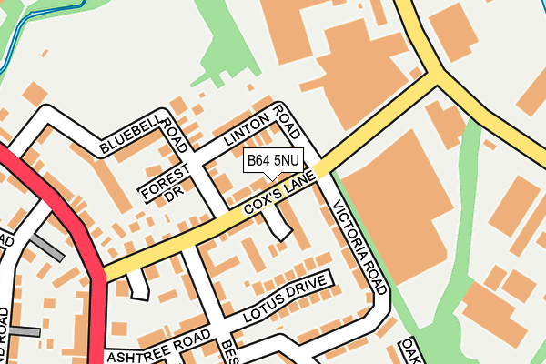 B64 5NU map - OS OpenMap – Local (Ordnance Survey)