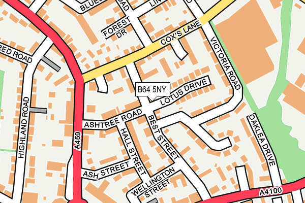 B64 5NY map - OS OpenMap – Local (Ordnance Survey)