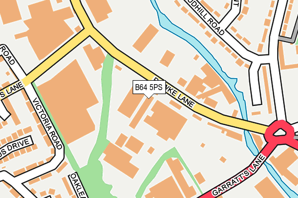 B64 5PS map - OS OpenMap – Local (Ordnance Survey)