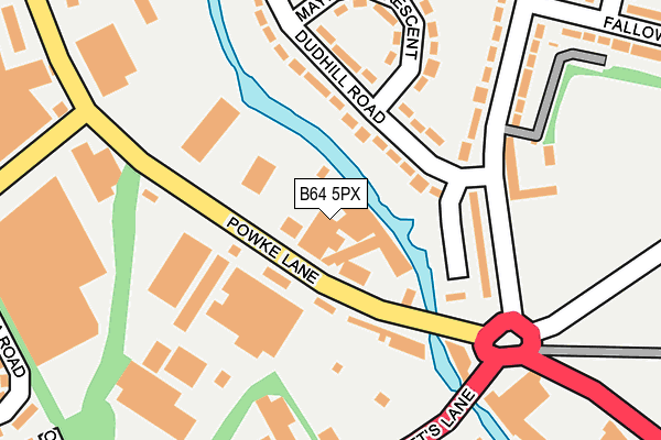 B64 5PX map - OS OpenMap – Local (Ordnance Survey)