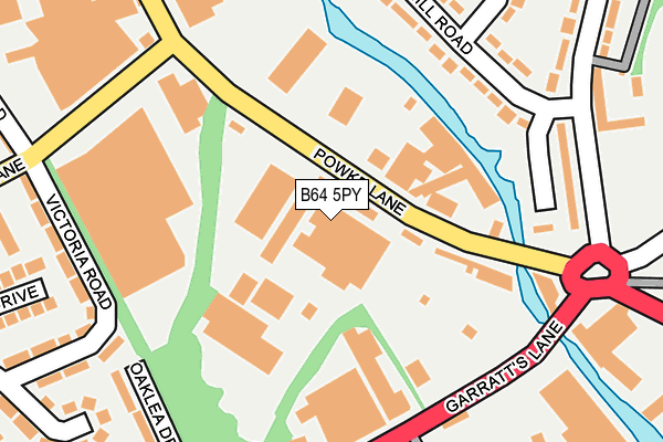 B64 5PY map - OS OpenMap – Local (Ordnance Survey)