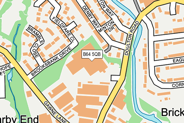 B64 5QB map - OS OpenMap – Local (Ordnance Survey)