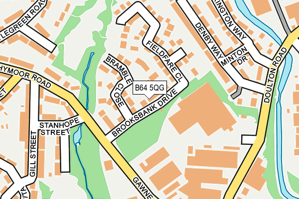 B64 5QG map - OS OpenMap – Local (Ordnance Survey)