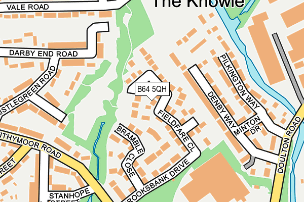 B64 5QH map - OS OpenMap – Local (Ordnance Survey)