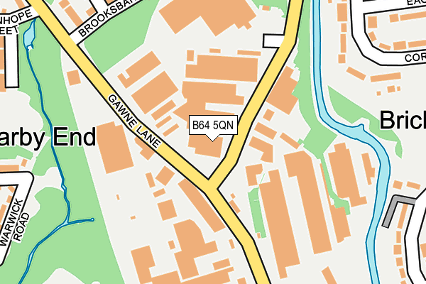 B64 5QN map - OS OpenMap – Local (Ordnance Survey)