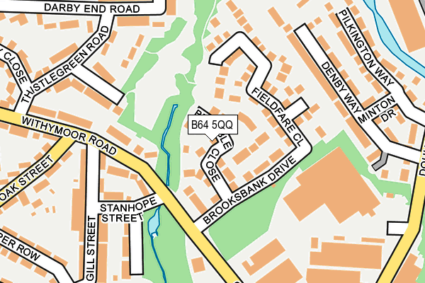 B64 5QQ map - OS OpenMap – Local (Ordnance Survey)