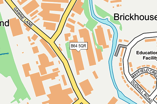 B64 5QR map - OS OpenMap – Local (Ordnance Survey)