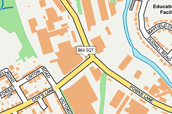 B64 5QT map - OS OpenMap – Local (Ordnance Survey)