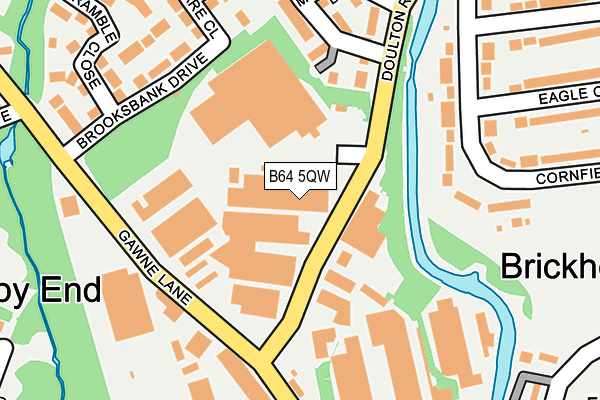B64 5QW map - OS OpenMap – Local (Ordnance Survey)