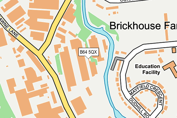 B64 5QX map - OS OpenMap – Local (Ordnance Survey)