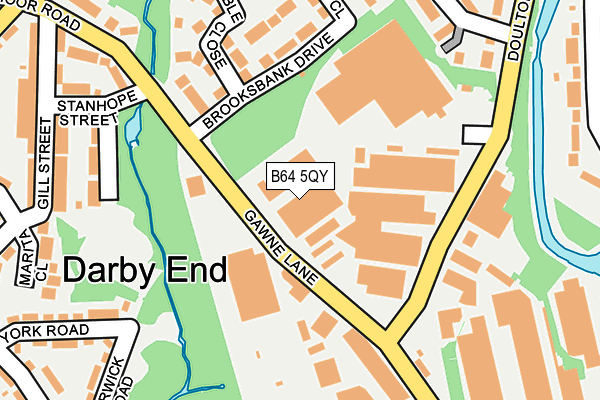 B64 5QY map - OS OpenMap – Local (Ordnance Survey)