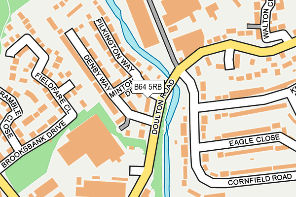B64 5RB map - OS OpenMap – Local (Ordnance Survey)