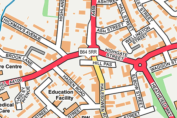 B64 5RR map - OS OpenMap – Local (Ordnance Survey)