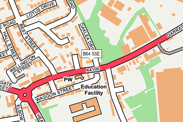 B64 5SE map - OS OpenMap – Local (Ordnance Survey)