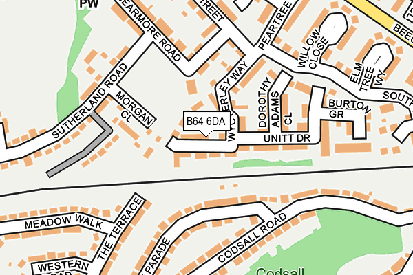 B64 6DA map - OS OpenMap – Local (Ordnance Survey)