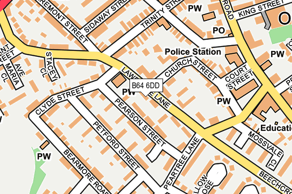 B64 6DD map - OS OpenMap – Local (Ordnance Survey)