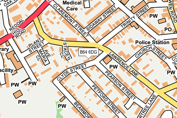 B64 6DG map - OS OpenMap – Local (Ordnance Survey)