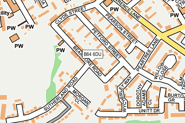 B64 6DU map - OS OpenMap – Local (Ordnance Survey)