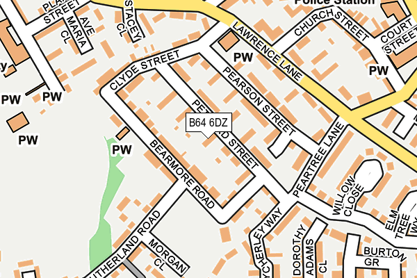 B64 6DZ map - OS OpenMap – Local (Ordnance Survey)