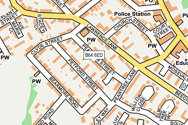 B64 6ED map - OS OpenMap – Local (Ordnance Survey)