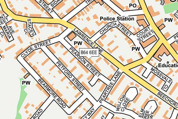 B64 6EE map - OS OpenMap – Local (Ordnance Survey)