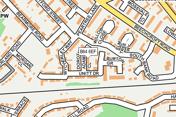 B64 6EF map - OS OpenMap – Local (Ordnance Survey)