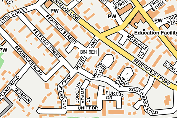 B64 6EH map - OS OpenMap – Local (Ordnance Survey)