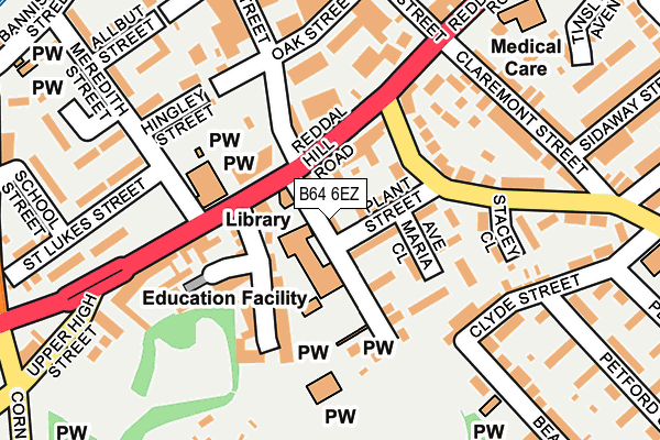 B64 6EZ map - OS OpenMap – Local (Ordnance Survey)
