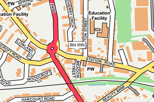 B64 6NN map - OS OpenMap – Local (Ordnance Survey)