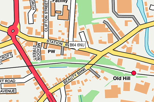 B64 6NU map - OS OpenMap – Local (Ordnance Survey)