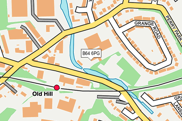 B64 6PG map - OS OpenMap – Local (Ordnance Survey)